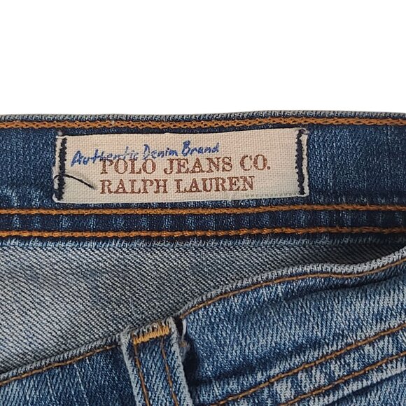 Polo Jeans Co Stretch Kelly Jeans Women's 6 Short 32x30 Denim Relaxed Bootcut - Picture 3 of 14